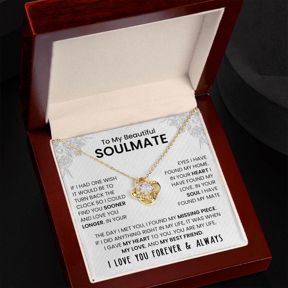 Love Knot Necklace | Gift for Girlfriend | Wife Birthday| Valentines Day| Christmas| Soulmate| For Anniversary