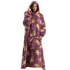 Sherpa Fleece Wearable Blanket Hoodie