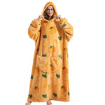 Sherpa Fleece Wearable Blanket Hoodie