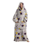 Sherpa Fleece Wearable Blanket Hoodie