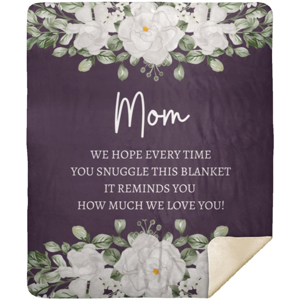 MOM FLOWER BLANKET MOTHER'S DAY GIFT