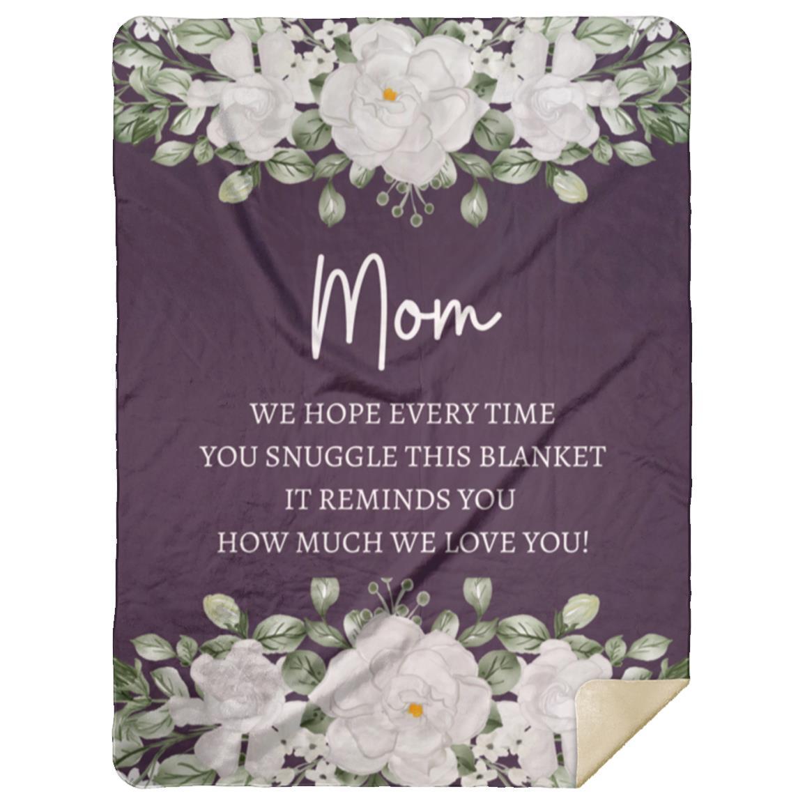 MOM FLOWER BLANKET MOTHER'S DAY GIFT