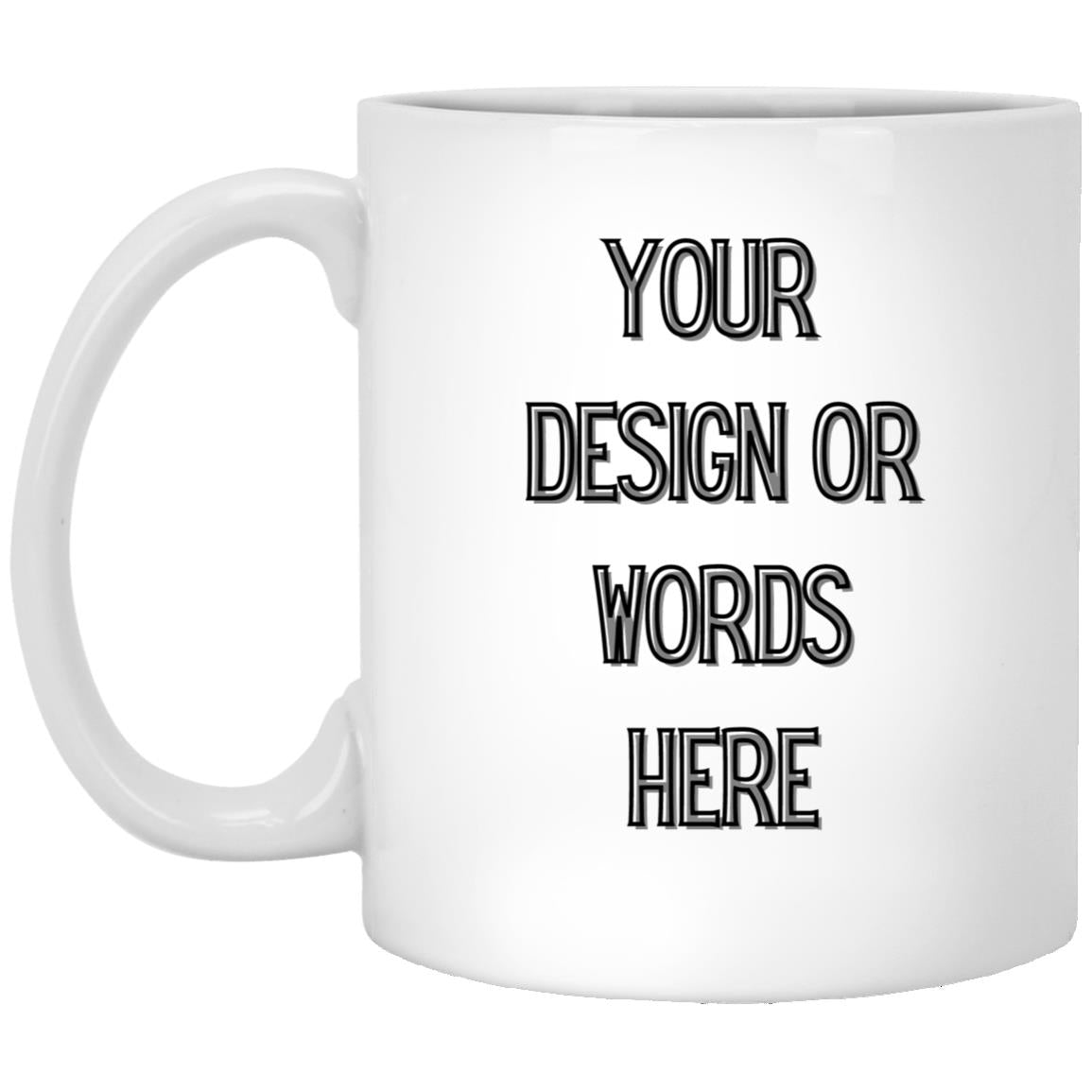 11 oz White Mug, Customized