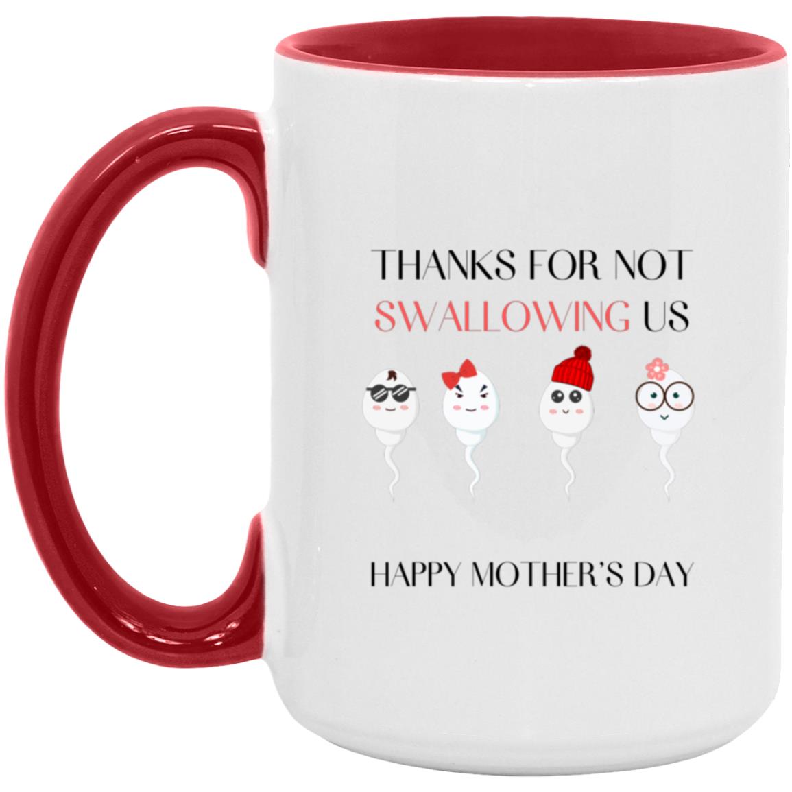 Personalized Funny Thank For Not Swallowing Us| Mug