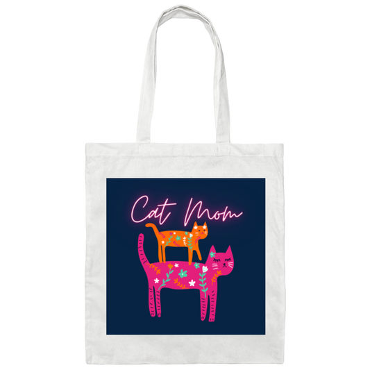 Cat Mom Tote Bag| For Mom| Cat Lovers| For Grandparents|