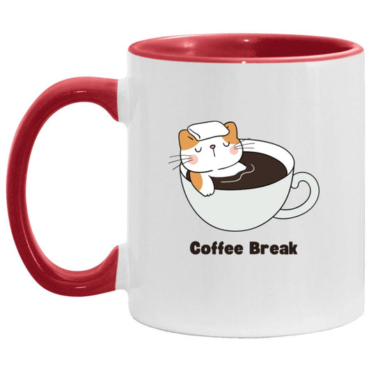Coffee Break Accent Mug| For Mom| Daughter|  Retirees|Wife|Grandmother| Mother's Day Gift
