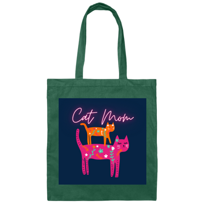 Cat Mom Tote Bag| For Mom| Cat Lovers| For Grandparents|