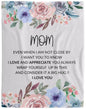 MOM FLOWER BLANKET MOTHER'S DAY