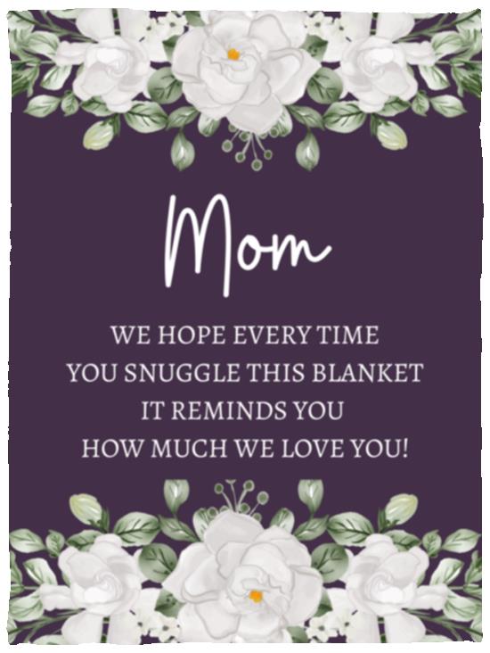 MOM FLOWER BLANKET MOTHER'S DAY GIFT