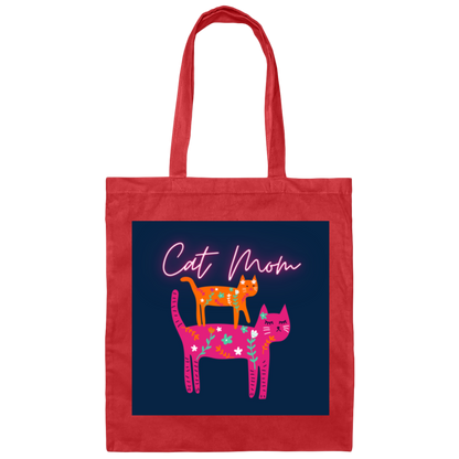 Cat Mom Tote Bag| For Mom| Cat Lovers| For Grandparents|