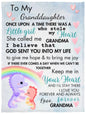 To My Granddaughter Personalized Blanket| For Granddaughters|Personalized blanket