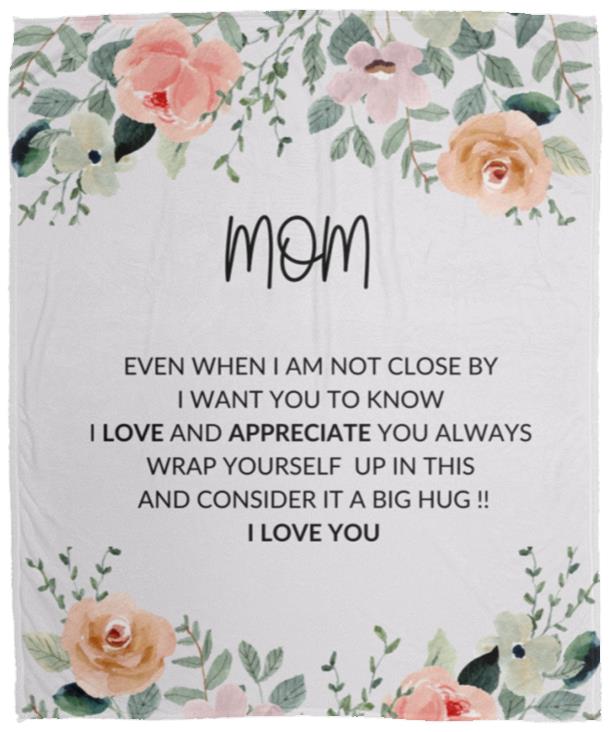 MOM FLOWER BLANKET  MOTHER'S DAY