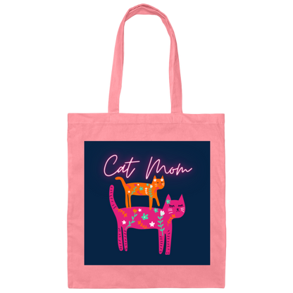 Cat Mom Tote Bag| For Mom| Cat Lovers| For Grandparents|