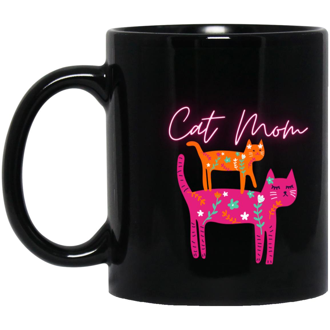Cat Mom Ceramic Mug| For Mom| For Cat Lovers| For Best Friends| For Grandparents