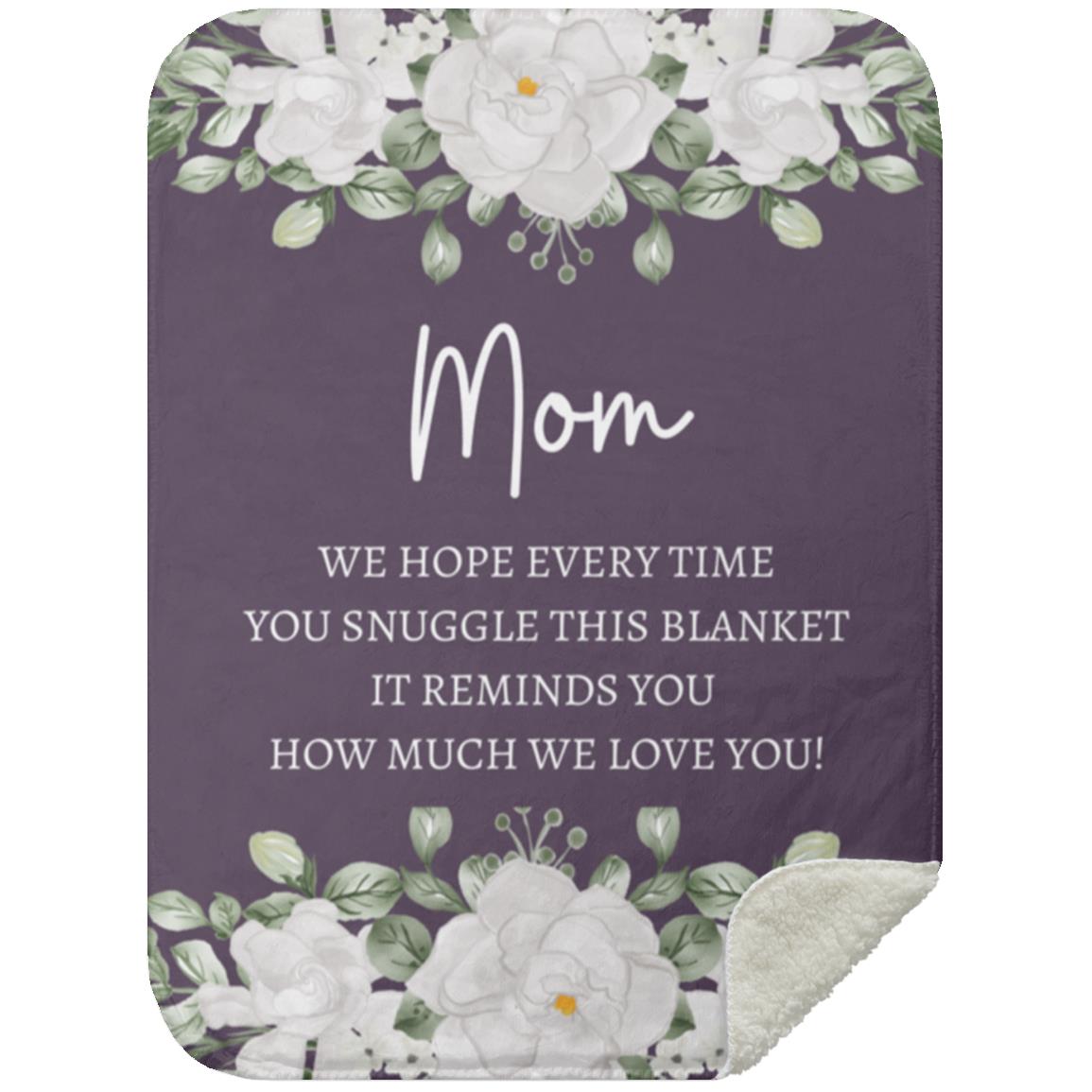 MOM FLOWER BLANKET MOTHER'S DAY GIFT