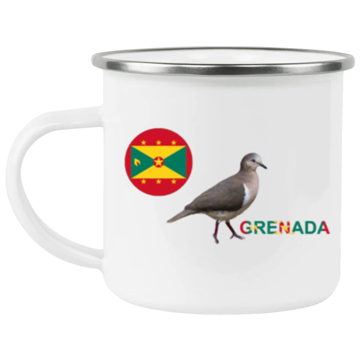 Grenada Isle of Spice National Bird Enamel Camping Mug