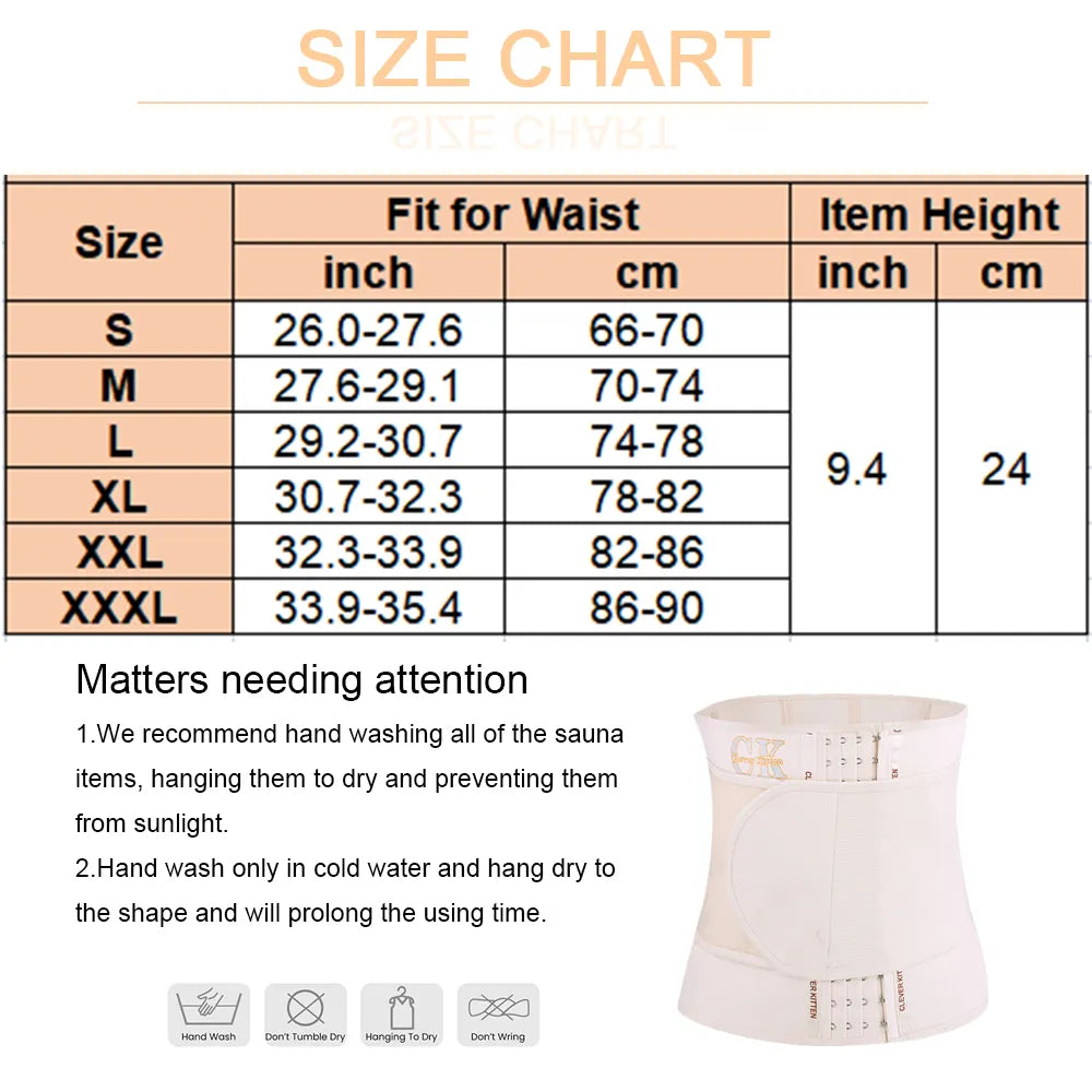 SEXYWG Waist Trainer Belt – Body Shaper Sauna Belt for Weight Loss