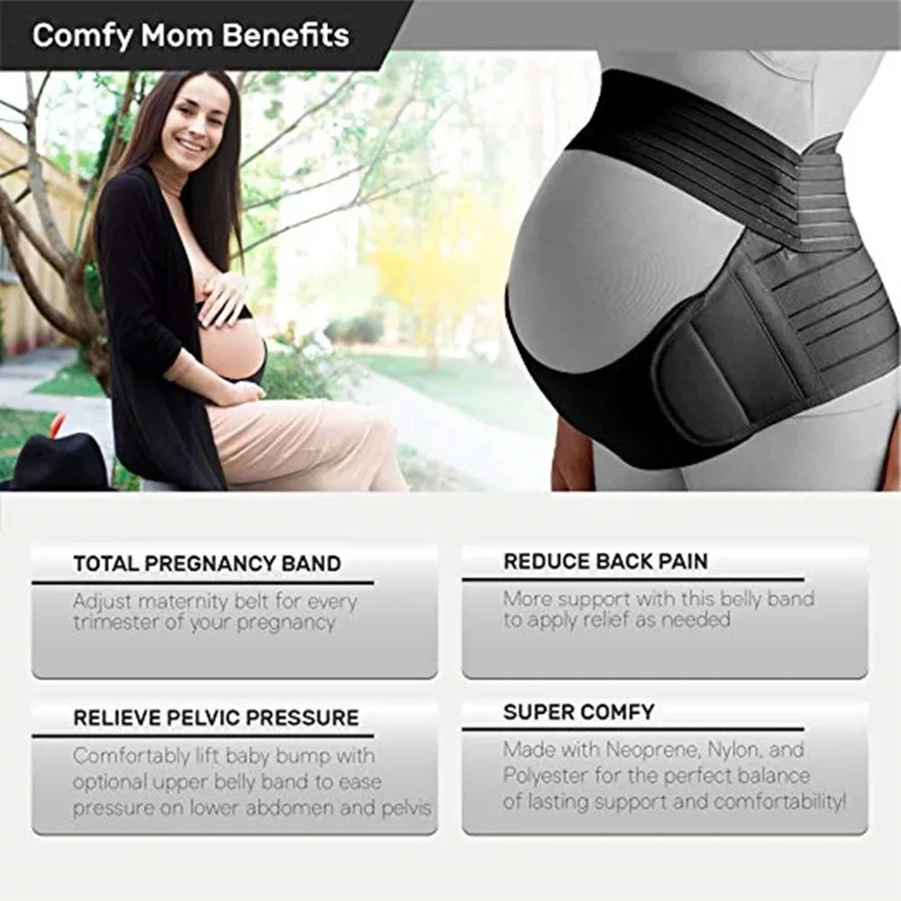 Adjustable Waist Care Maternity Abdomen Brace Protector  Belt for Pregnancy Support