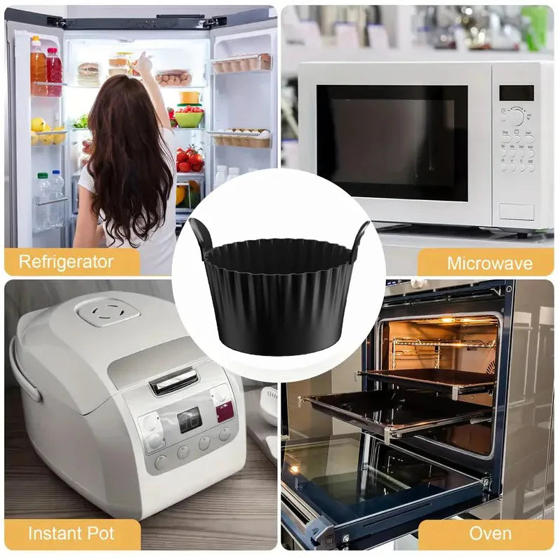 4Pcs Air Fryer Egg Poacher Non- Stick baking Cups