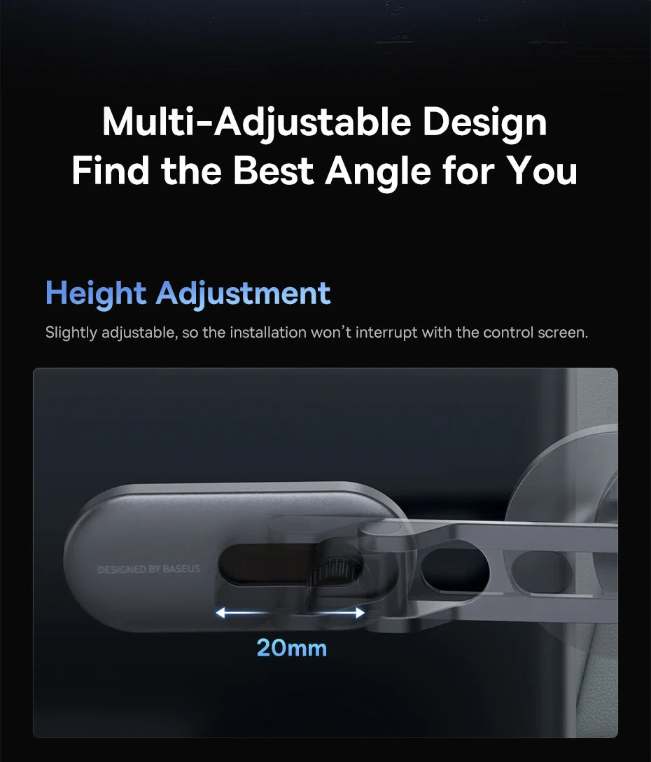 Baseus Magnetic Car Phone Holder for Tesla Display APP Foldable 360 Degree Rotation Metal Car Mount for iPhone 12 13 14 Pro Max