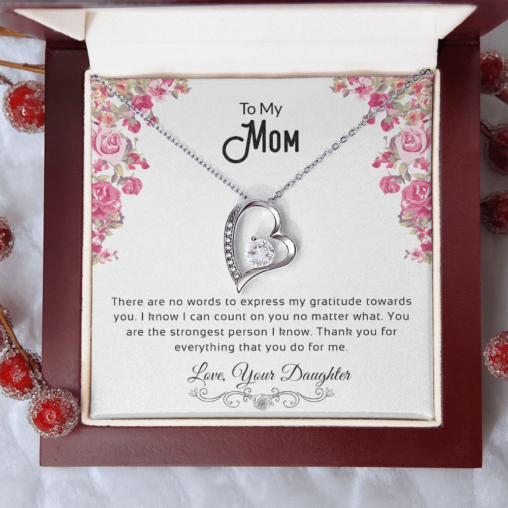 To My Mom | Thank You For Everything - Forever Love Necklace