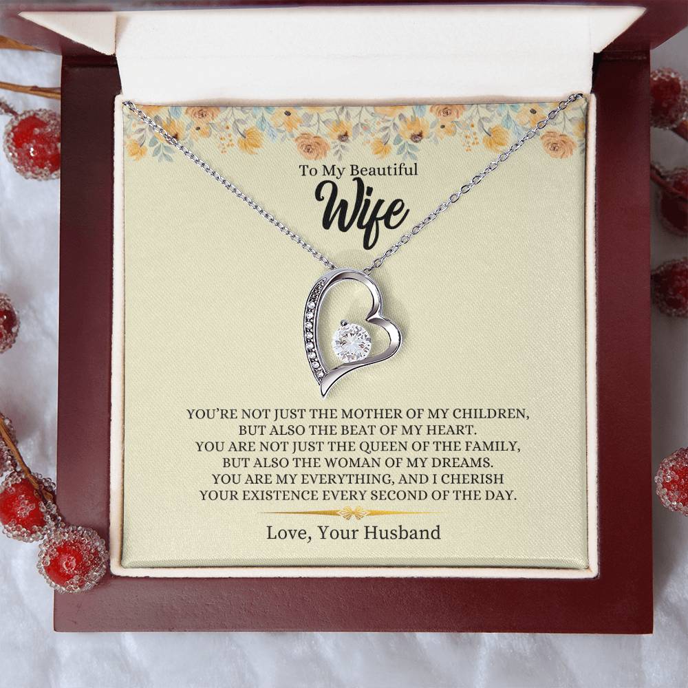 To My Beautiful Wife | Forever Love Necklace