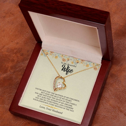 To My Beautiful Wife | Forever Love Necklace