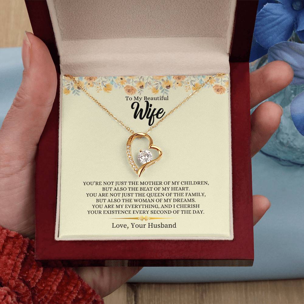 To My Beautiful Wife | Forever Love Necklace