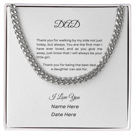Cuban Link Chain| For Dad| Step Dad| For Birthday| Father's Day| Christmas| Valentine's Day