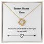 Personalize Love Knot Necklace| For Bride | Mother-in -Law| Mother of the Bride| Groom's Mom