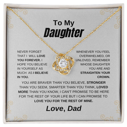 To My Daughter- Never Forget That I Will You Forever