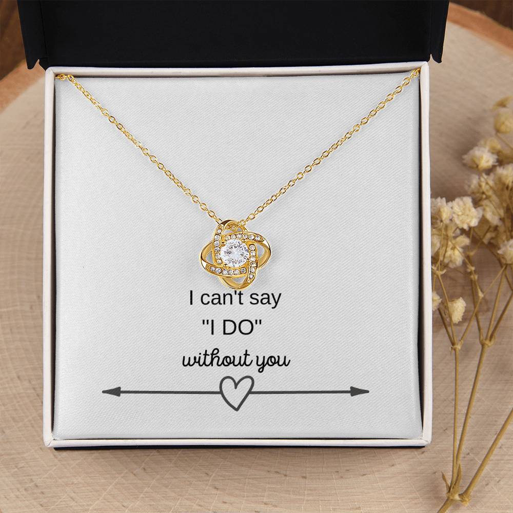 Love Knot Necklace| For Bridesmaid| Sister|Mom| Stepmom| Girlfriend|