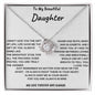 Love Knot Necklace, Daughter Gift from Mom, Gift for Daughter, Daughter Birthday, Daughter Necklace, To My Daughter, Daughter from Mom