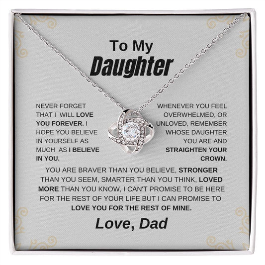 To My Daughter- Never Forget That I Will You Forever