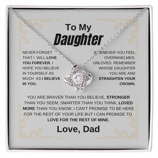 To My Daughter-Never Forget I Will Love You Forever