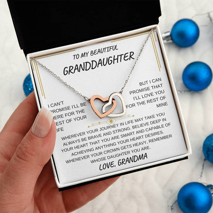 Interlocking Heart Necklace | Granddaughter