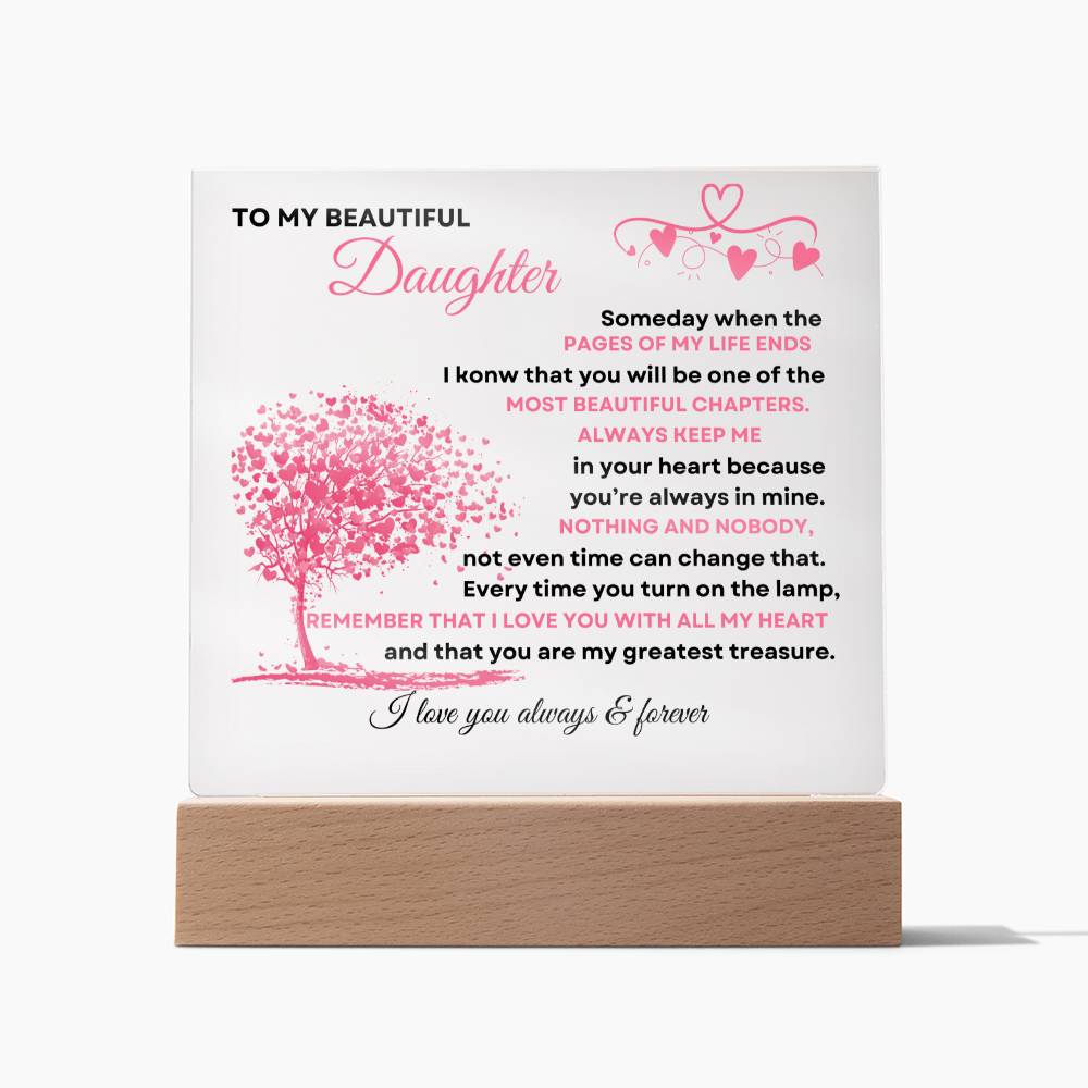 Infinite Beauty: A Testament to My Beloved Daughter | Daughter| Adopted| Mother's Day Gift| Mom Daughter Gift| Christmas| Valentines Gift