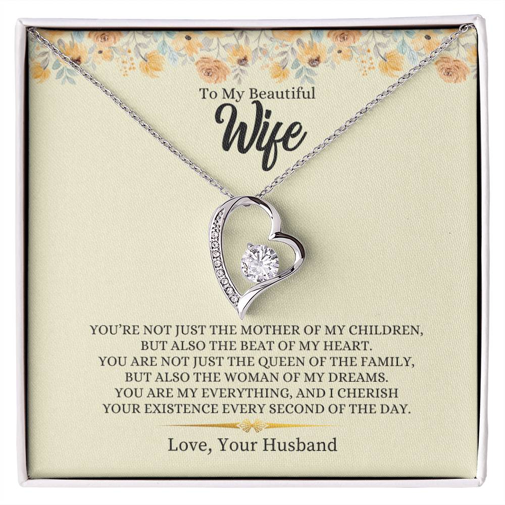 To My Beautiful Wife | Forever Love Necklace