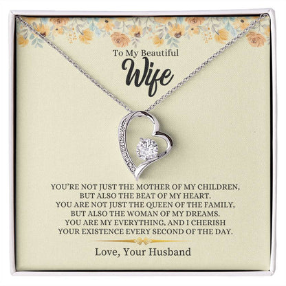 To My Beautiful Wife | Forever Love Necklace