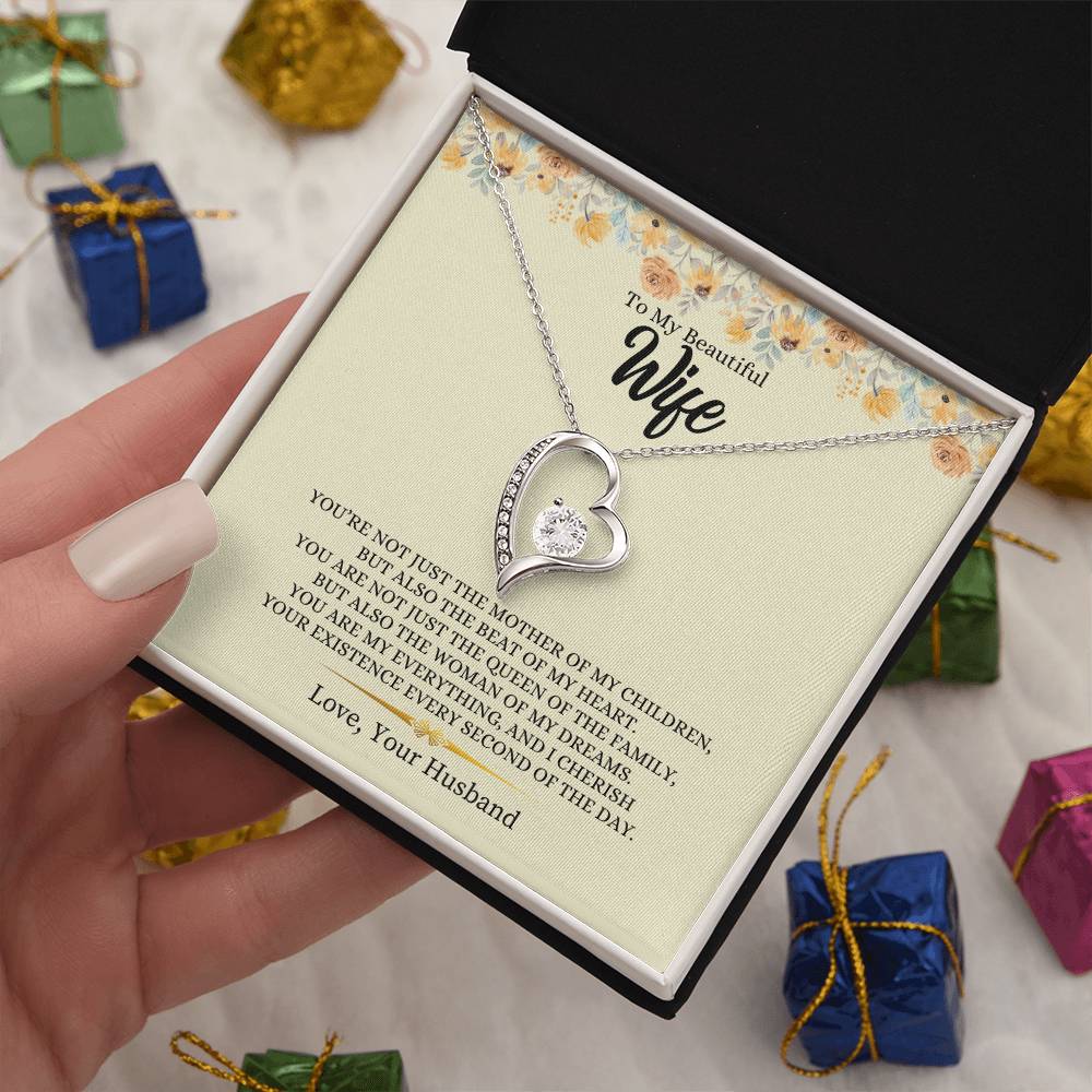 To My Beautiful Wife | Forever Love Necklace