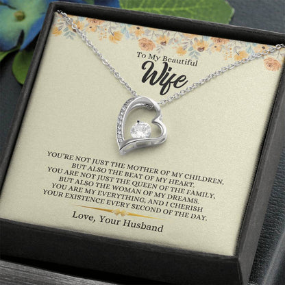 To My Beautiful Wife | Forever Love Necklace