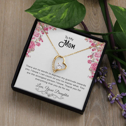 To My Mom | Thank You For Everything - Forever Love Necklace