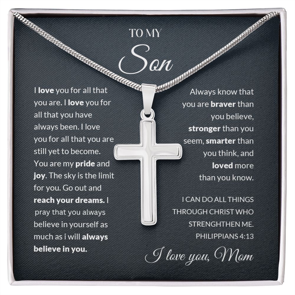 I Love You - Cross Necklace