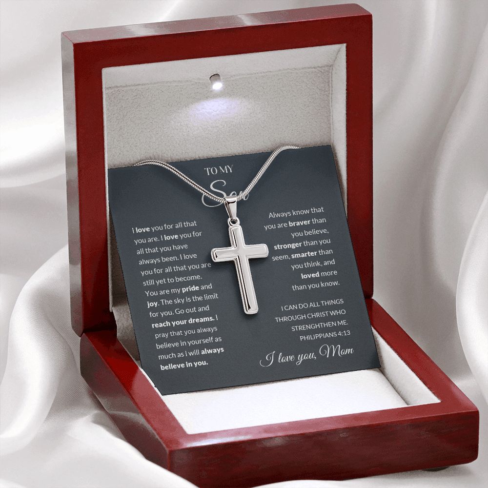 I Love You - Cross Necklace