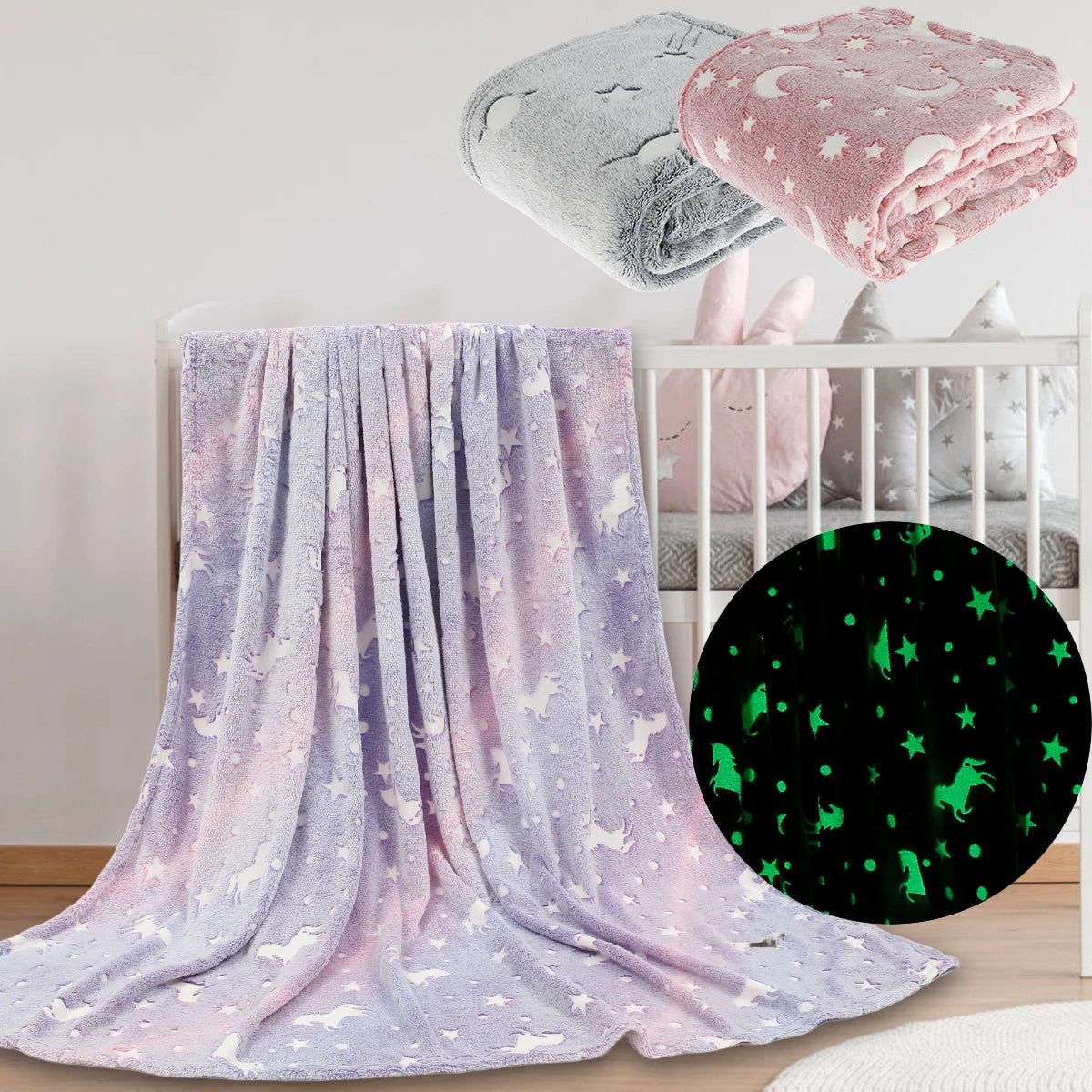 Unicorn Twilight Glow Blanket